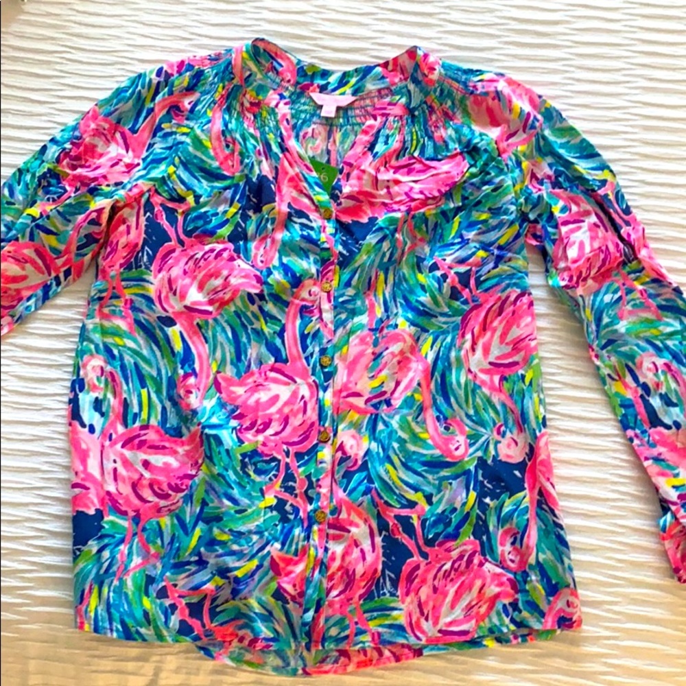 Lilly Pulitzer Button Front Elsa Top